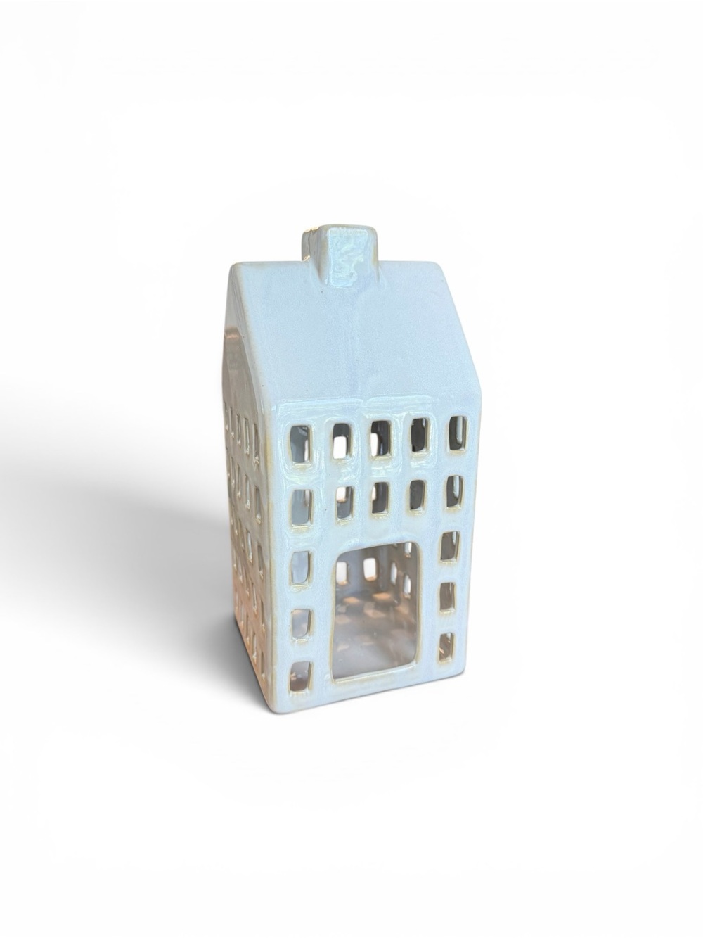 Ceramic Farmhouse House Votive Holder - Picture 3 of 13